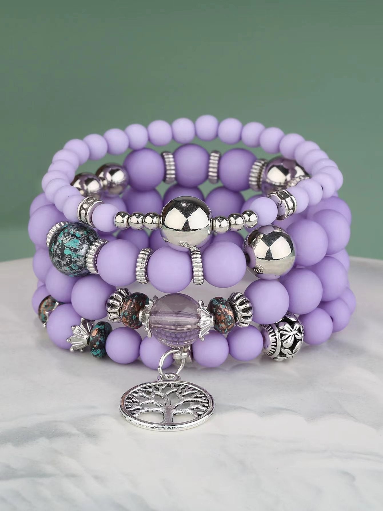 Brazalete de vidrio multicapa de borla mayorista